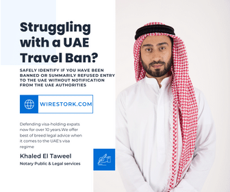 Check travel ban in UAE online